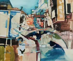 Reinis Zusters, Travel Scene, W/Clr, Gouache & Pastel
