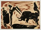 Banderilles by Pablo Picasso, 1959, Linocut in Colours (Trial Proof prior to an edition of 50), sold May 2021
