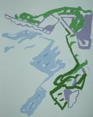 Mostyn Bramley-Moore, Apollo Bay, 1984, Acrylic on Canvas
