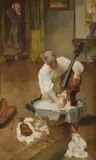 Louis J. Gunnis, Spring Cleaning,' or 'A Diligent Housekeeper, 1897, Oil on Canvas