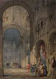 Hercules B Brabazon, Grand Interior, 1869, W/Clr & Gouache
