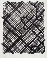 Rico Trac by Ed Moses, 1989, Lithograph 13/50, sold May 2021