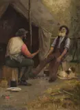 Alfred James Daplyn, The Pioneers, Oil on Canvas
