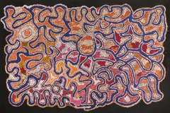 Timari by Pulpurru Davies, 2006, Acrylic on Linen, sold May 2021