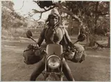Jon Lewis, David Gulpilil on Motorbike, 1992, Vintage Silver Gelatin Photograph