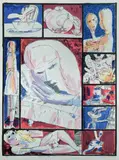 Charles Blackman, Through the Looking Glass, Colour Lithograph 18/80