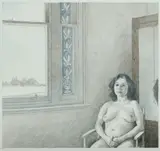 Brian Dunlop, Seated Lady, 1983, Lithograph 24/40