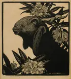 Lionel Lindsay, Goat and Rhododendron