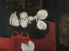 Emanuel Raft, Untitled, Oil & Collage on Board
