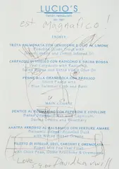 David Larwill, Lucio's est Magnifico!' 5.9, 2000, Pen & Ink on Paper