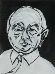 Tony Costa, Study for Lucio Galletto OAM,' 2016 (Archibald Prize entry), Acrylic on Paper