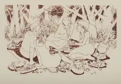 Fred Cress, Picnic, 1997, Lithograph EA v/xv
