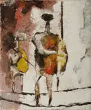 Robert Hughes, Equilibrists,' 4th December, 1959, Oil on Canvas