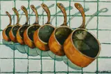 Jeff Martin, Copper Pots, 2009, Oil on Linen