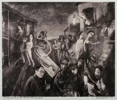 Greg Weight, Garry Shead with Petit Testament, 2004, Permanent Pigment Photograph on Cotton Rag Paper 2/8