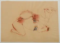 Jo Bertini, Study of a Camel, 2009, W/Clr & Crayon