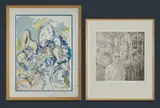 Salvatore Zofrea, (2), aquatint A/P (50.5x49.5cm plate)