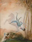 Ken Unsworth, Vanquished Knight, W/Clr & Gouache