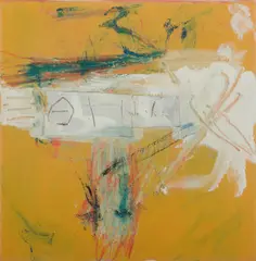 George Raftopoulos, Untitled, Oil, Collage & Mixed Media on Canvas