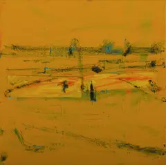 George Raftopoulos, Untitled, Oil & Collage on Canvas