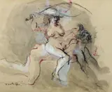 Donald Friend, Xanthippe, Ink & Gouache