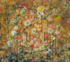 Oscar Edwards, Wild Flowers, 1986, Mixed Media ('Mollage')
