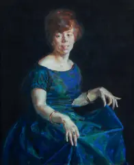 Mary Edwards, Portrait of Agnes Tindall, 1922, Pastel