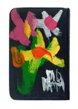 Pro Hart, Floral Study on Bible, Oil on Bible Cover