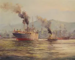 Outward Bound by Ian Hansen, Oil on Canvas on Board, sold Mar 2021