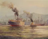 Ian Hansen, Outward Bound, Oil on Canvas on Board