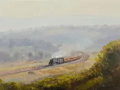 James Wynne, Afternoon at Cardiff, Oil on Board