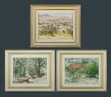 Alfred H. Cook, (3), Oil on Board (3)