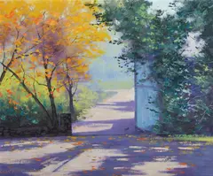 Graham Gercken, Autumn Garden, Mt Wilson, NSW, Oil on Canvas