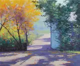 Graham Gercken, Autumn Garden, Mt Wilson, NSW, Oil on Canvas