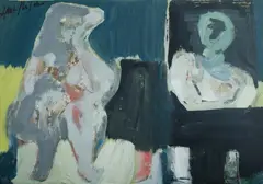 Paul Haefliger, Untitled, Oil on Card