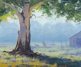 Graham Gercken, Morning Grazing, Oil on Canvas