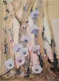 Margaret Wills, Poppy Parade, 1987, Mixed Media on Paper on Board
