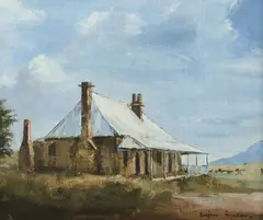 Brian Agnew, Old House, Ilford [NSW], Oil on Ply