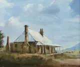 Brian Agnew, Old House, Ilford [NSW], Oil on Ply