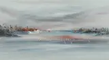 Neil Savage, Sailing in Twilight, Oil on Canvas