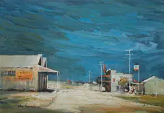 Rex Newell, Braidwood NSW, 1971, Oil on Board
