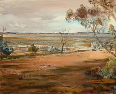 Neil Douglas, Rocket Lake, Sunset Descent, Oil on Board