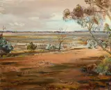 Neil Douglas, Rocket Lake, Sunset Descent, Oil on Board