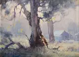 Robert Wilson, Farmyard Gum, Oil on Canvas on Board