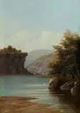 Valentine Delawarr, Middle Harbour from Chinamans Beach, Oil on Board