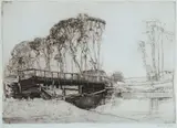Sydney Long, The Bridge, Avoca, Etching D (ed. 60)