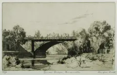 Douglas Pratt, Lennox Bridge,' Parramatta, Etching 74/75