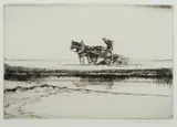 William Douglas Macleod, Horse & Cart, 1922, Etching