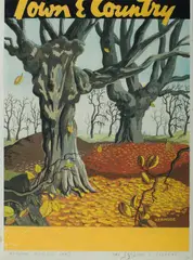 William Kermode, Autumn Trees, Gouache