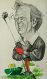 Tony Rafty, Arnold Palmer Down Under, 1970, Mixed Media on Paper